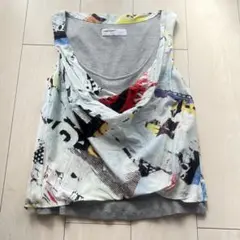 hussein chalayan フセインチャラヤン タンクトップ 総柄
