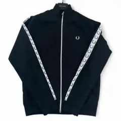 美品✨ FRED PERRY テープ トラック ジャケット ブラック Ｌサイズ