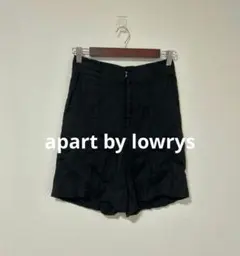 apart by lowrys リネンブレンド ショートパンツ ブラック F