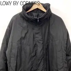 【LOWY BY CORNERS】ビッグサイズロングダウンコート　ブラック　L