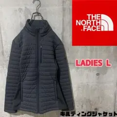 ノースフェイス キルティングジャケット グレー レディースL