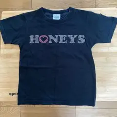 ハニーズダンススクールTシャツ 120サイズ　ラインストーンロゴ