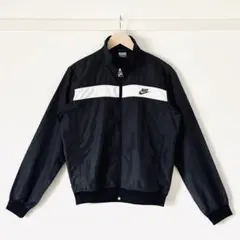 【土日セール・美品】ナイキ ナイロントラックジャケット ブルゾン M 黒 Y2K