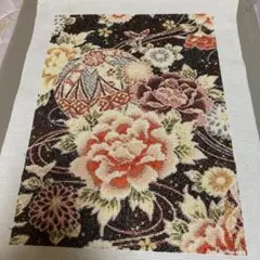 難あり　クロスステッチ完成品　手毬と 花　商品説明必ず読んでください