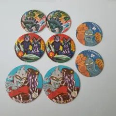 ウルトラセブン ウルトラマン 怪獣 めんこ 面子 メンコ 8枚 ゴドラ星人