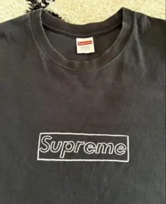 supreme 21ss Tシャツ　カウズコラボ　ボックスロゴ