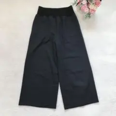 ビアズリー カジュアルパンツ 定番ボトム ゆったり シンプル ワイド 黒