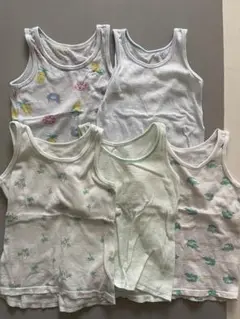 ユニクロ 男の子　肌着　保育園　90cm コットンメッシュ　タンクトップ