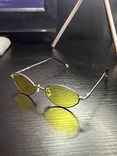 KENZOシルバーフレーム イエローレンズ サングラス
