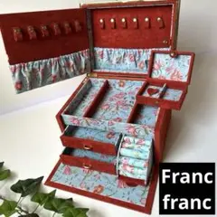 Francfranc フランフラン メイリー ジュエリーボックス Ｌレッド