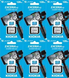 6個 KIOXIA microSDXC 128GB LMEX2L128GG2