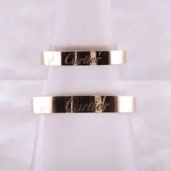 ★Cartier★ Cドゥカルティエ ウェディングリング ペア 750YG