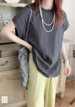 GRL フレンチスリーブTシャツ