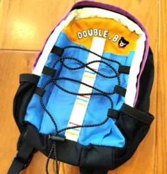 一度使用！mikihouse、DOUBLE-B リュック 青 オレンジ