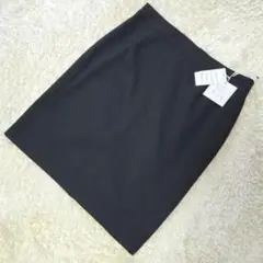 新品未使用 タグ付き タイトスカート 事務 無地 黒 17号