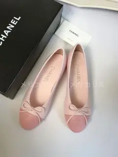 ◆シャネル◆ CHANEL バレエシューズ ライトピンク