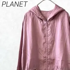 PLANET ジャンパー パーカー チュニック丈 ドロスト ゆったり 薄手