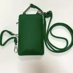 新品　スマホショルダー　財布　スマホカバー　グリーン　緑
