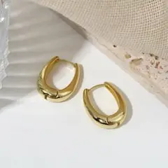 S925♡　レディース　ピアス　ゴールド　フープ　高級感　アクセサリー　両耳