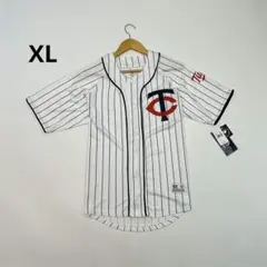 【MLB】TRUEFAN カブス ゲームシャツ ユニフォーム 刺繍 2XL相当 MLB】TRUEFAN カブス ゲームシャツ ユニフォーム 刺繍 2XL相当 野球