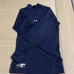 アンダーアーマー　アンダーシャツ　XL 紺　裏メッシュ　美品
