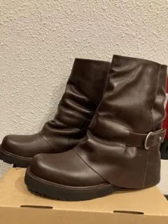 極美品　zucca ズッカ 　本革　ナウシカブーツ　パンツブーツ　バックジップS zucca ズッカ パンツブーツ ナウシカブーツ - メルカリ