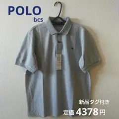 新品　ポロ　POLO　BCS　メンズ　半袖　鹿の子　ポロシャツ　ゴルフ　Lサイズ