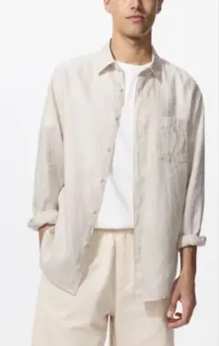 UNIQLO プレミアムリネンシャツ　L