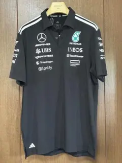 正規adidas Mercedes AMG2025チームポロシャツ XL黒新品