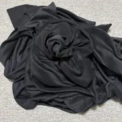★毛足のあるニット生地ブラック