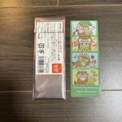 【新品】　可愛い嘘のカワウソ サンリオ プリントシール風ブックマーカー　けろっぴ