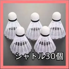 30個 バドミントン シャトル バッティング アウトドア 野球 練習 白