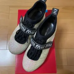 ミュウミュウ グリッタースニーカー*再々値下げしました*