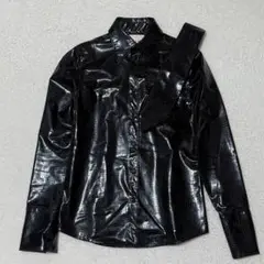 完売品 オリミ PURITANS TIE SHIRT シャツ クロコ調 ネクタイ