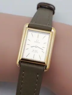 OH済 1980年製 オメガ デビル タンク・レクタングル レディース 極上品