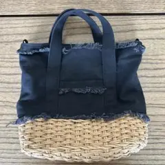 RayBEAMS フリンジ付きかごバッグ　レイビームス