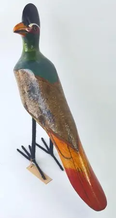 アフリカの鳥 置物