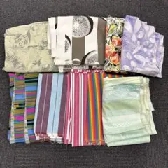 No42【大量】 訳あり品 約1.9kg はぎれ 生地 まとめ売り リメイク用