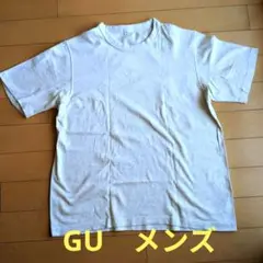 GU メンズTシャツ　XL グレーホワイト