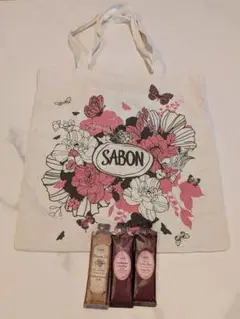 【新品未使用】SABON エコトートバッグ&おまけ３点