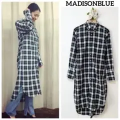 美品 MADISONBLUE BIOTOP別注 チェック シャツワンピース XS