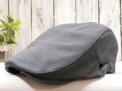 【新品 】ハンチング　ダークグレー　サイズ調整可 男女OK　オールシーズンOK