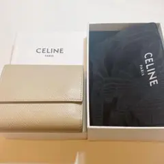 セリーヌ CELINE レザー スモールトリフォールド 三つ折り財布