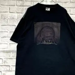 USA製90sヴィンテージTシャツ！シングルステッチ　ブラック半袖古着XL724