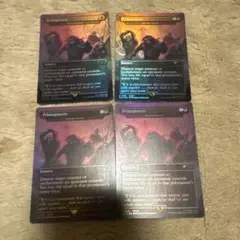 原初の楔 Foil 大群への給餌　４枚　英語版