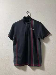 DUNLOP モータースポーツ 半袖シャツ ブラック/レッド