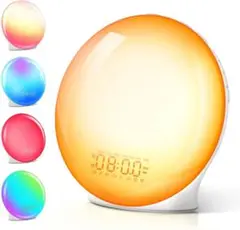 目覚まし時計 光 平日/休日アラーム&Bluetooth音楽 目覚ましライト