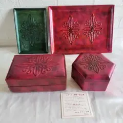 フローレンス　ジュエリーボックス＆小物入れ＆トレー2種　かのぅ工房