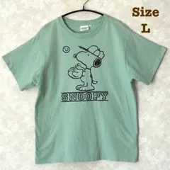 スヌーピー　半袖Tシャツ メンズLサイズ