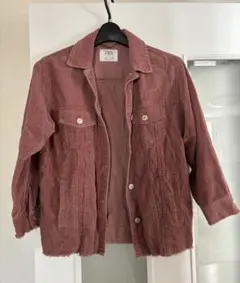 ZARA ザラ　キッズ　コーデュロイ　ジャケット ピンク